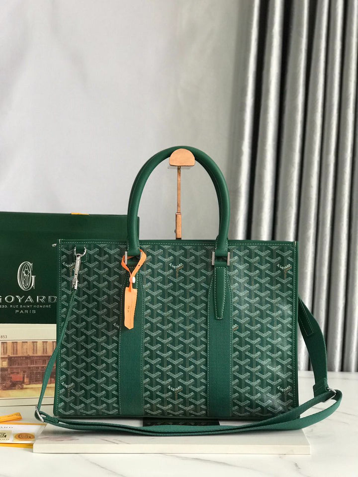 GOYARD MORVAN DOCUMENT CASE GREEN – Mila Berlucci