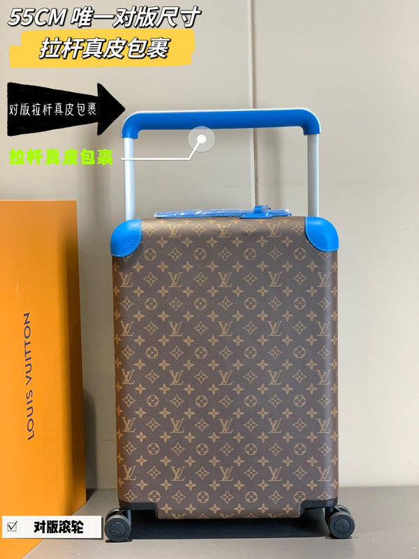LV SUITCASE HORIZON 55 BLUE