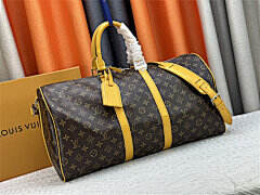 LV LINE BOWLING BAG YELLOW 45 CM